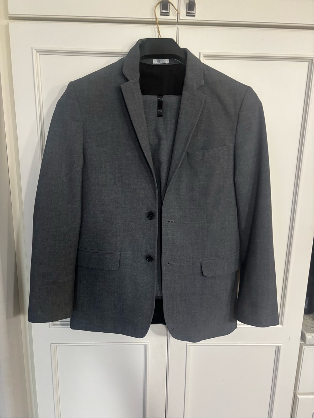 Calvin Klein Kids Gray Two-Button Suit Jacket